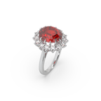 925 Silver Red Stone Ladies Ring For Her