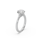 Beautiful 925 Silver Solitaire Studded Ladies Ring For Her