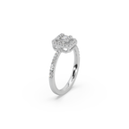 Beautiful 925 Silver And Diamond Studded  Ladies Ring For Her