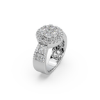 Captivating 925 Silver And Diamond Studded Ladies Ring For Her