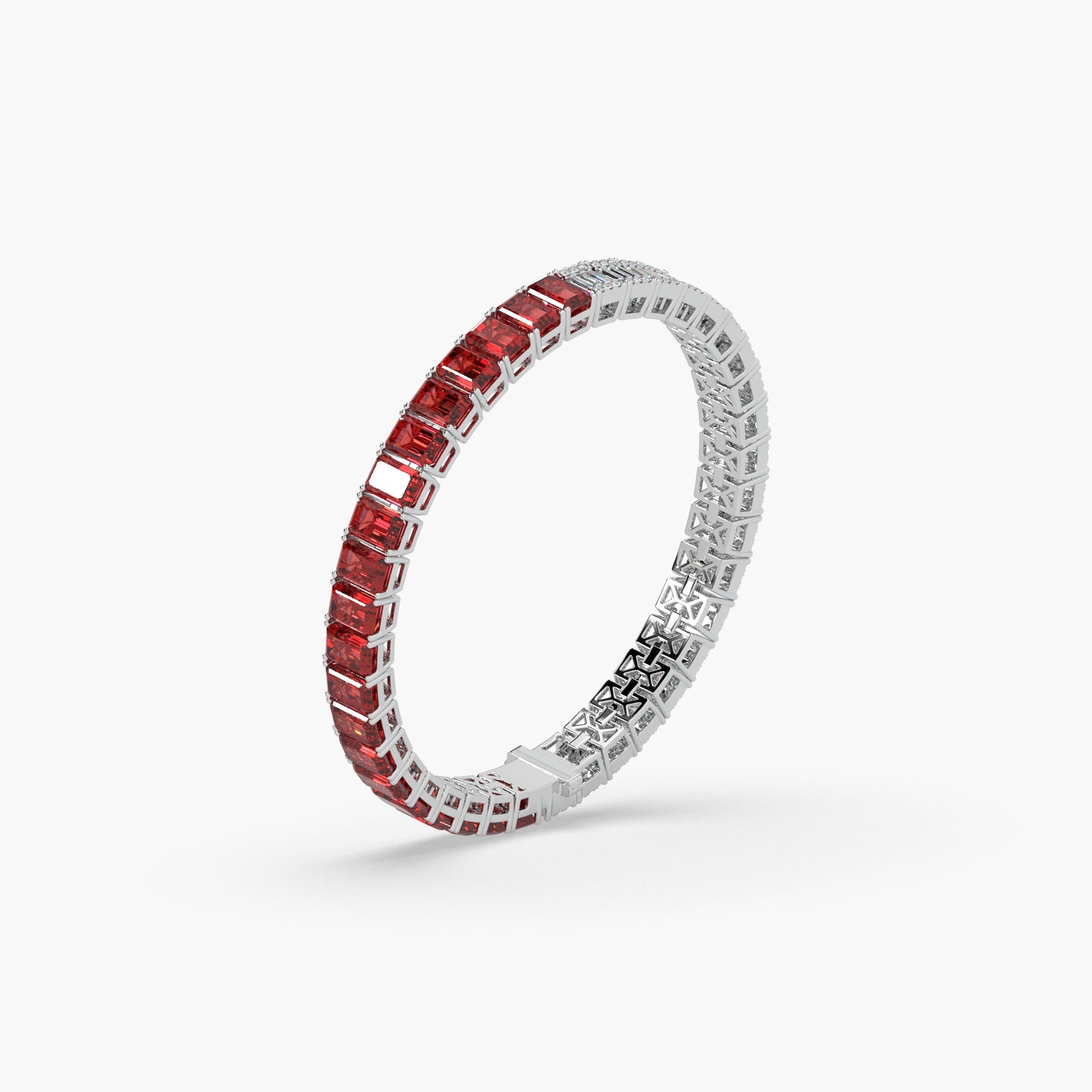 Guru Jewel's Exclusive Round And Baguette Diamond And Stone Studded Fabulous Bracelet For Her