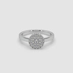 Guru Jewel's Diamond Studded Exclusive Silver Ring For Her