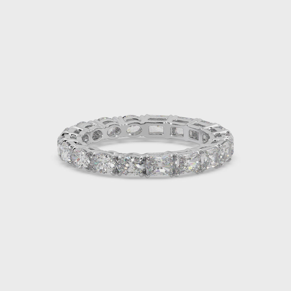 Exclusive Eternity Band 925 Silver And Diamond Studded Ladies Ring For Her