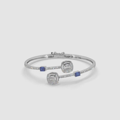 Guru Jewel's Round And Bugget Diamond And Stone Studded Attractive Bracelet For Her