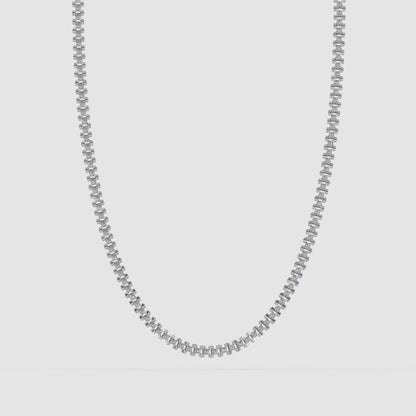 Guru Jewel's Astonishing Round Diamond Studded Silver String For Him