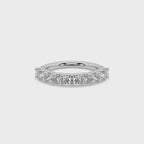 Classic Eternity 925 Silver And Diamond Studded Ladies Ring For Her