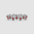 Guru Jewel's Round And Fancy Oval Diamond Studded Beauteous Bracelet For Her