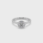 Beautiful 925 Silver Solitaire Studded Ladies Ring For Her