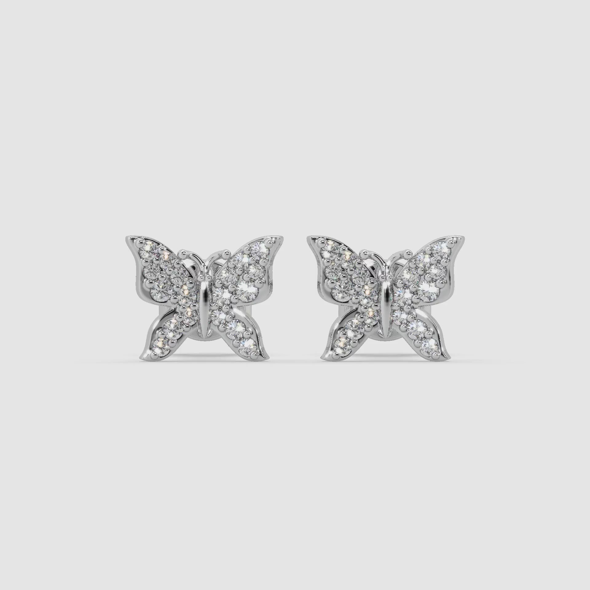 Guru Jewel's Silver Butterfly Earrings For Her