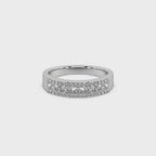Impressive 925 Silver And Diamond Studded Ladies Ring For Her