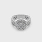 Captivating 925 Silver And Diamond Studded Ladies Ring For Her