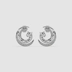 Guru Jewel's Captivating Diamond Studded Panther Pattern Earrings For Her