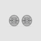 Guru Jewel's Impressive Diamond Studded Silver Earrings For her