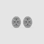Guru Jewel's Unique Diamond Studded Silver Earrings For Her