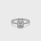 Beautiful 925 Silver And Diamond Studded  Ladies Ring For Her