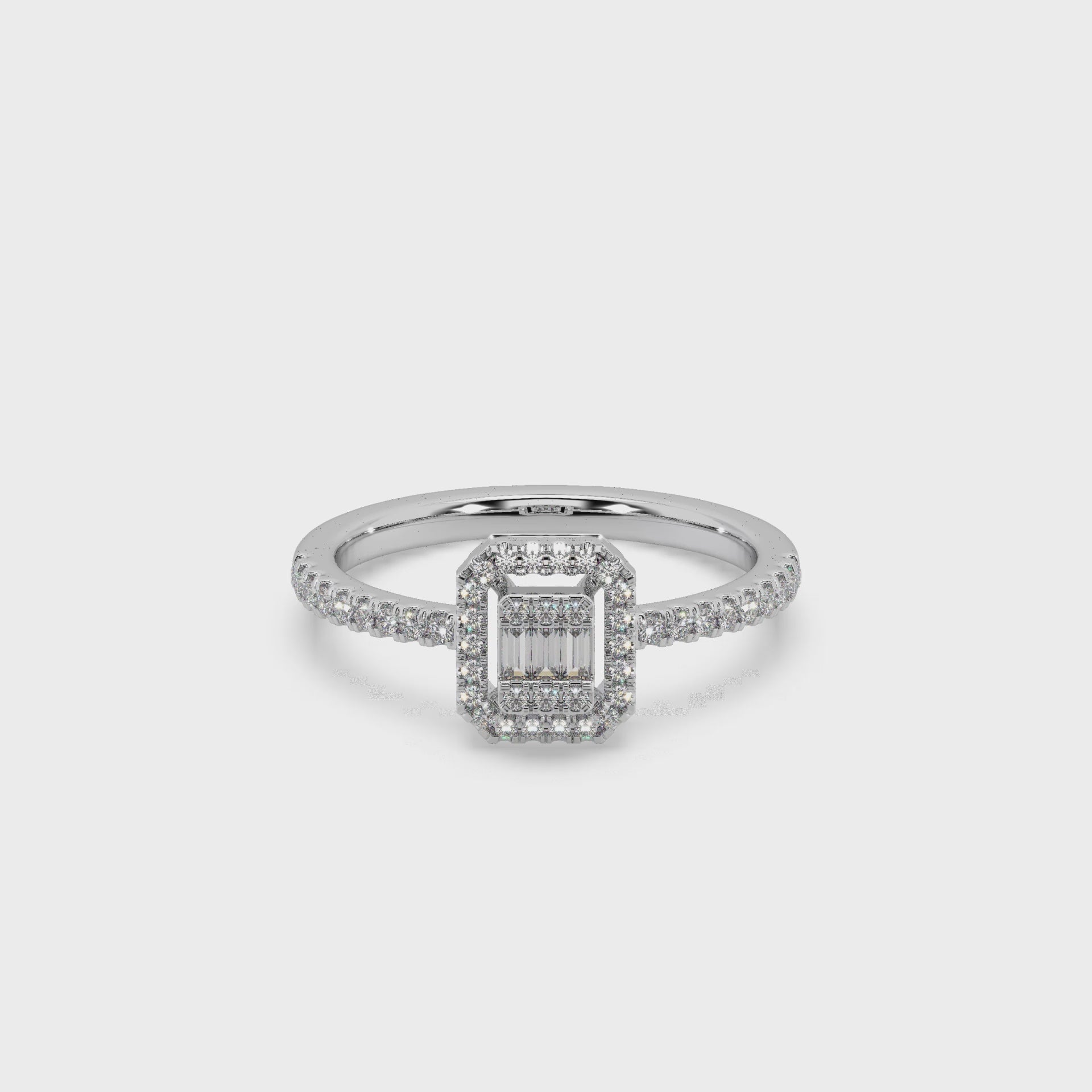 Beautiful 925 Silver And Diamond Studded  Ladies Ring For Her