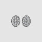Guru Jewel's Round Studded Oval Shape Earrings For Her
