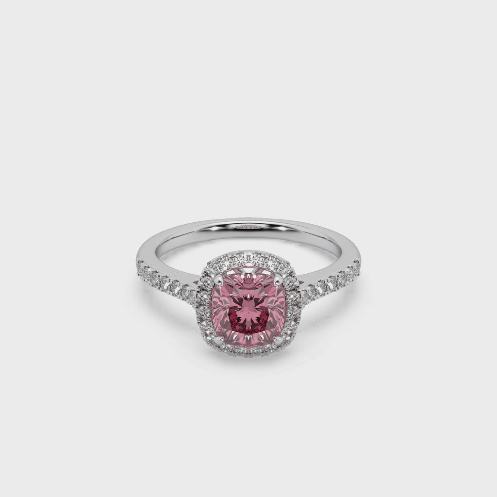 Exclusive 925 Silver 0.42 CT Center Stone Studded Ladies Ring For Her
