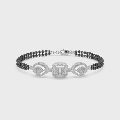 Guru Jewel's Diamond Studded Hand Mangalsutra Bracelet For Her