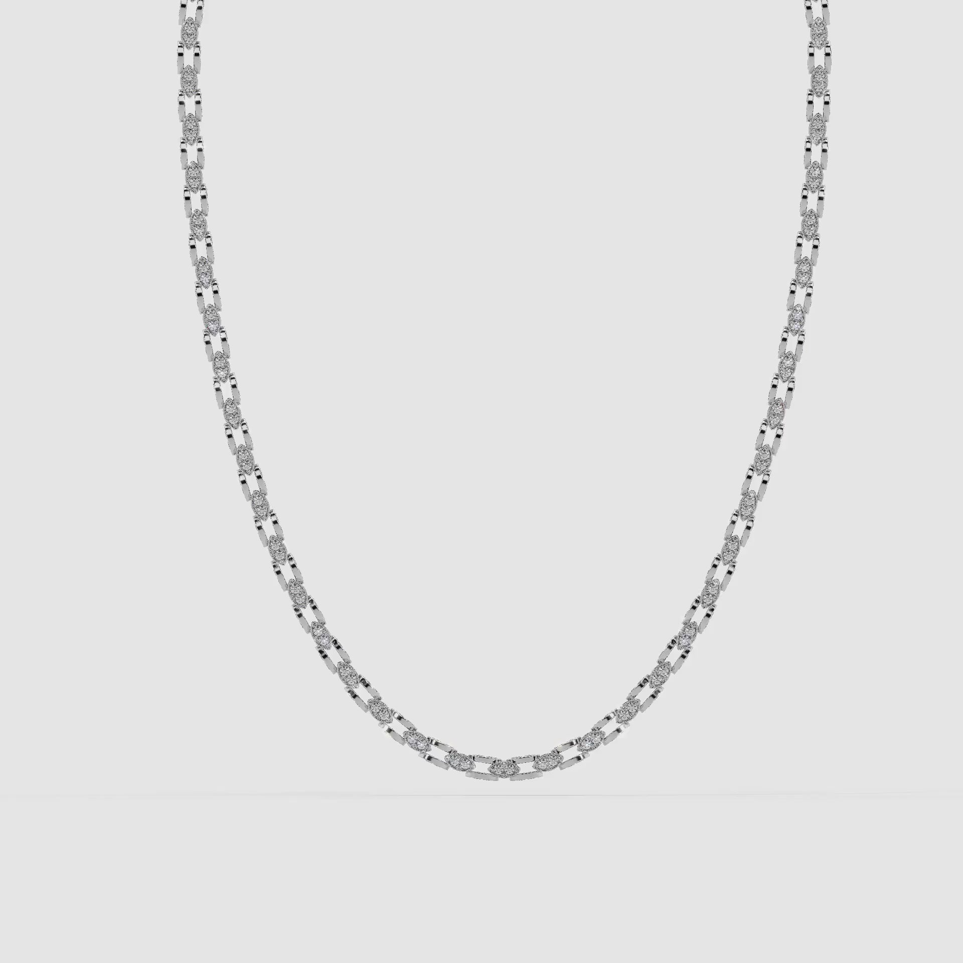 Guru Jewel's Round Diamond Studded Silver String For Him