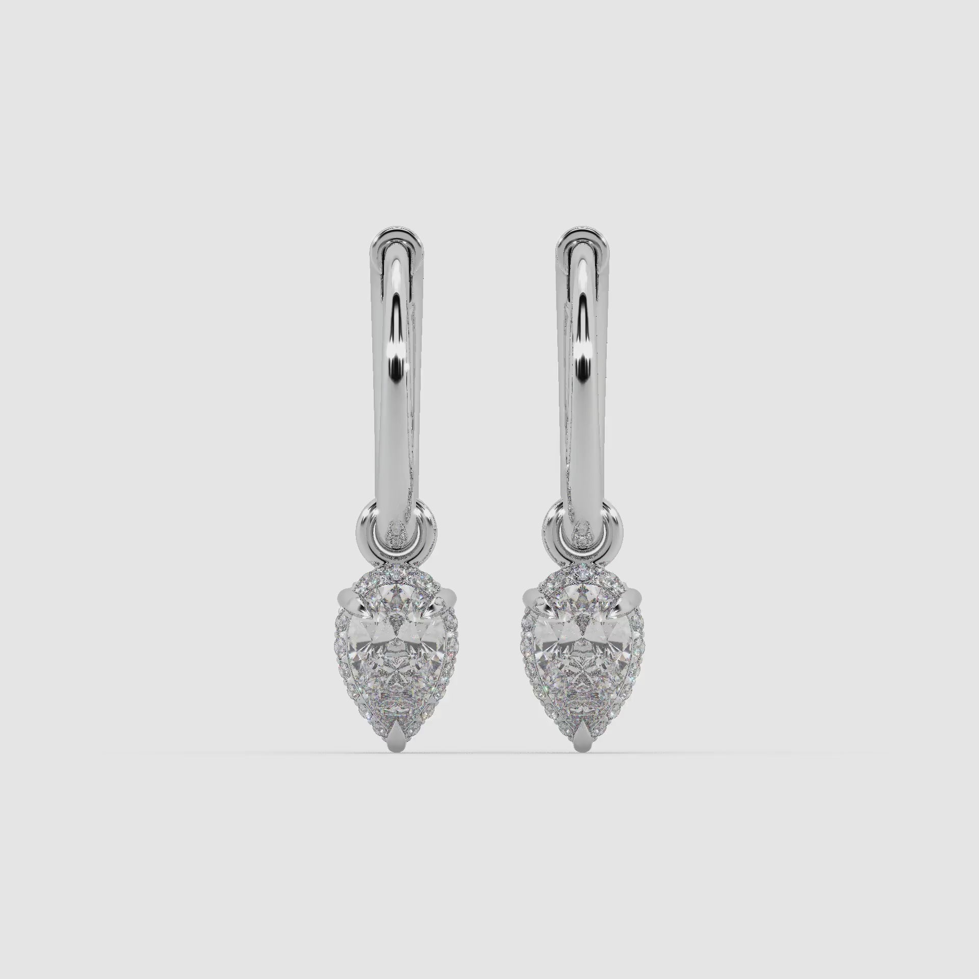 Guru Jewel's Fancy Diamond Studded Bali Style Silver Earrings For Her