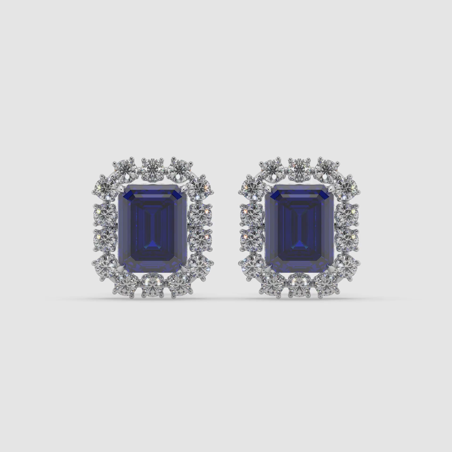 Guru Jewel's Emerald And Round Studded Earrings For Her