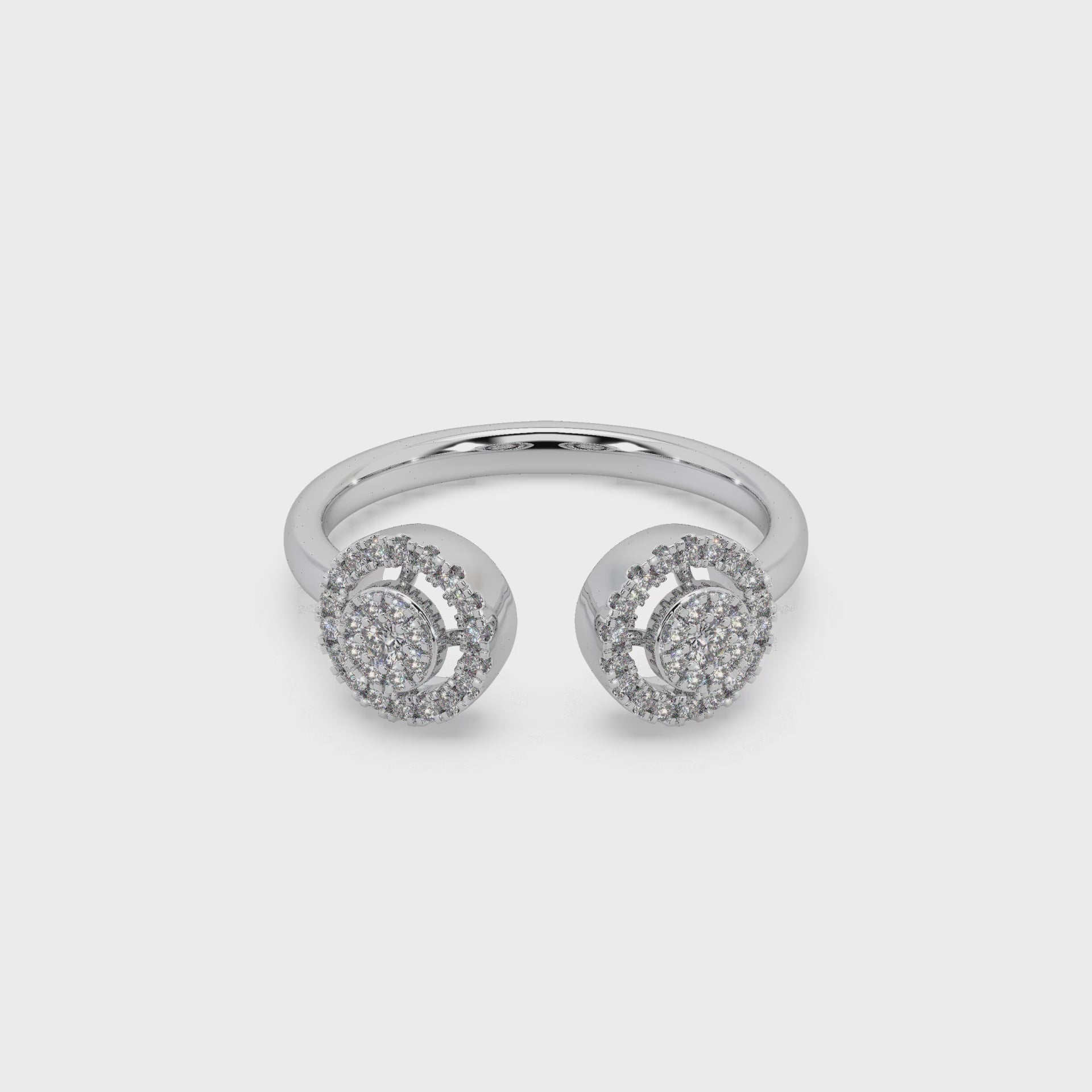 Wonderful Regular Wear 925 Silver Diamond Studded Ladies Ring For Her