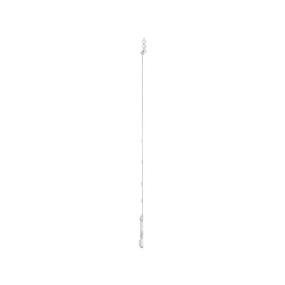 Guru Jewel's Round Diamond Studded Glamorous Silver Pendent For Her