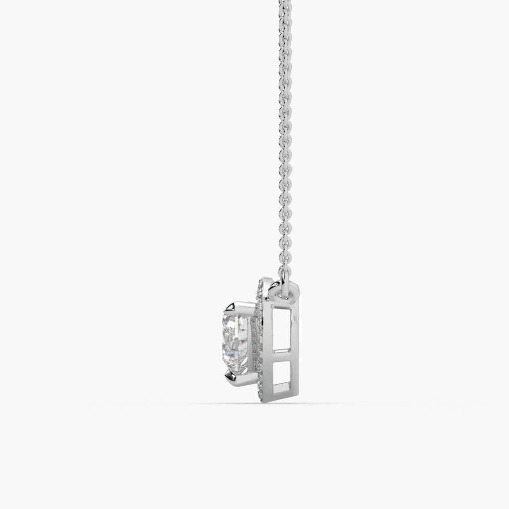Guru Jewel's Captivating Diamond Studded In Silver Only Pendent For Her