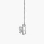 Guru Jewel's Captivating Diamond Studded In Silver Only Pendent For Her