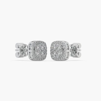Guru Jewel's Fabulous Diamond Studded Silver Earrings For Her