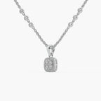 Guru Jewel's Impressive Diamond Studded Silver Only Pendent For Her