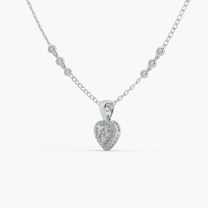 Guru Jewel's Attractive Diamond Studded In Silver Only Pendant For Her