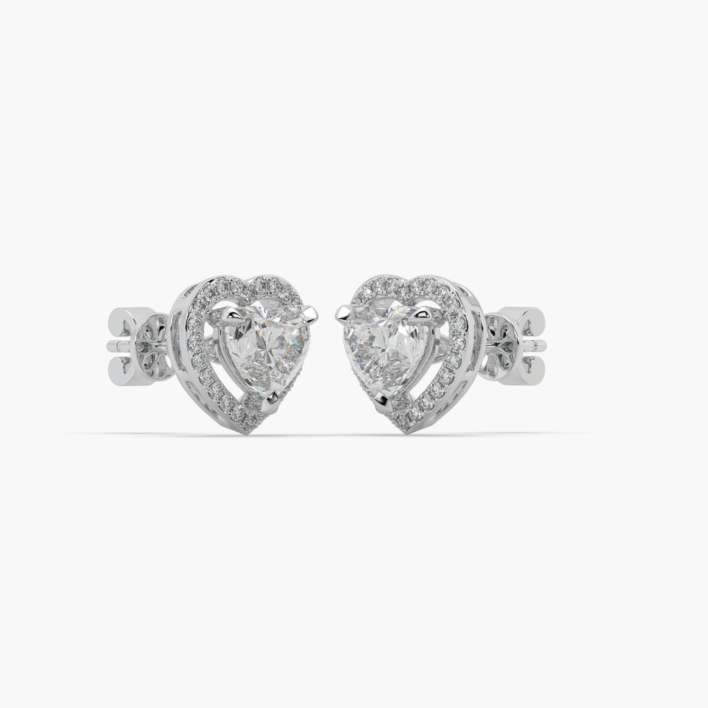 Guru Jewel's Beauteous Diamond Studded In Silver Earrings For Her