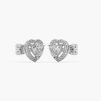 Guru Jewel's Beauteous Diamond Studded In Silver Earrings For Her