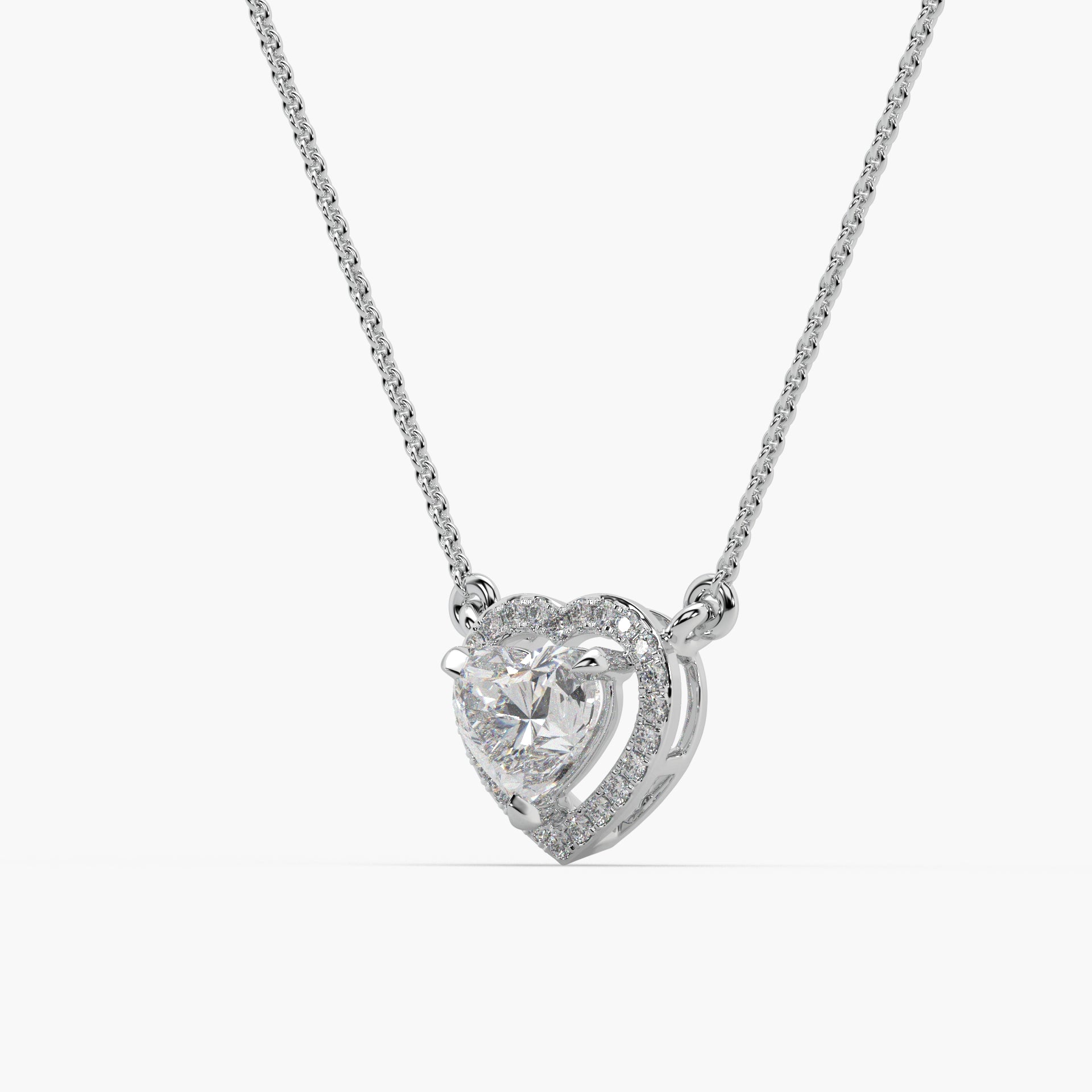 Guru Jewel's Captivating Diamond Studded In Silver Only Pendent For Her