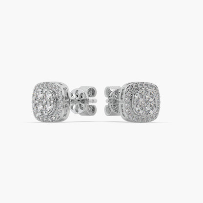 Guru Jewel's Fabulous Diamond Studded Silver Earrings For Her