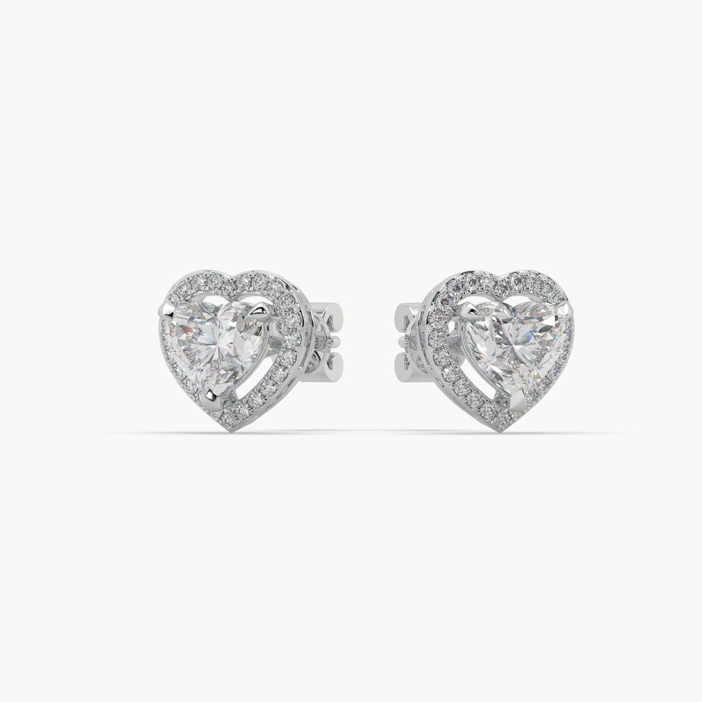 Guru Jewel's Beauteous Diamond Studded In Silver Earrings For Her