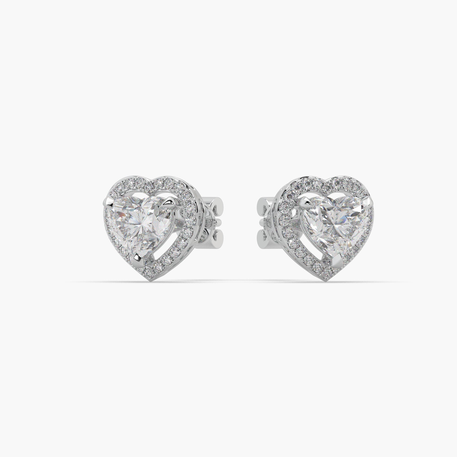 Guru Jewel's Beauteous Diamond Studded In Silver Earrings For Her
