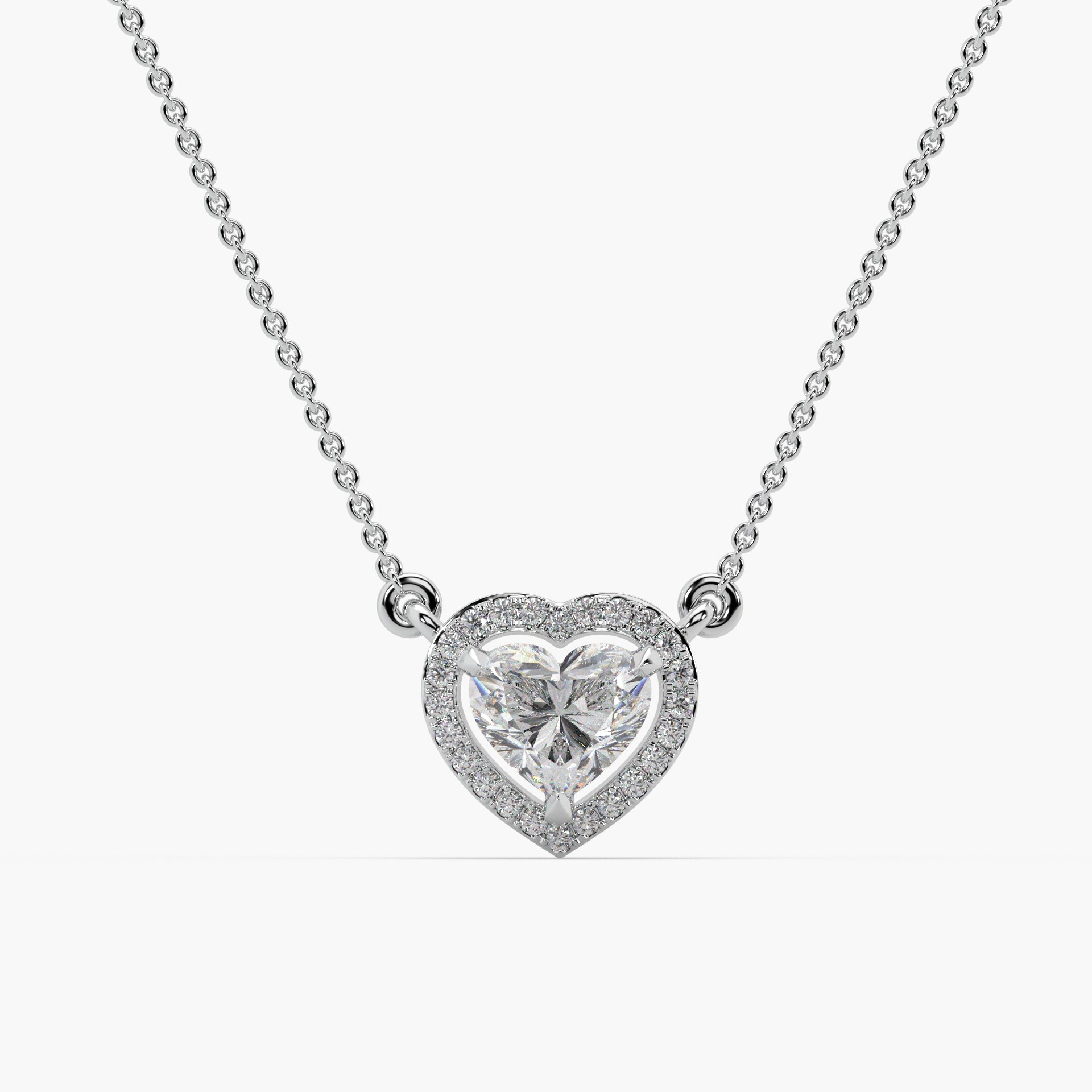 Guru Jewel's Captivating Diamond Studded In Silver Only Pendent For Her