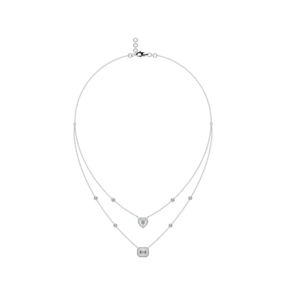 Guru Jewel's Fancy Diamond Studded Exclusive Silver Pendent For Her