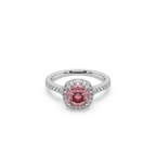 Exclusive 925 Silver 0.42 CT Center Stone Studded Ladies Ring For Her