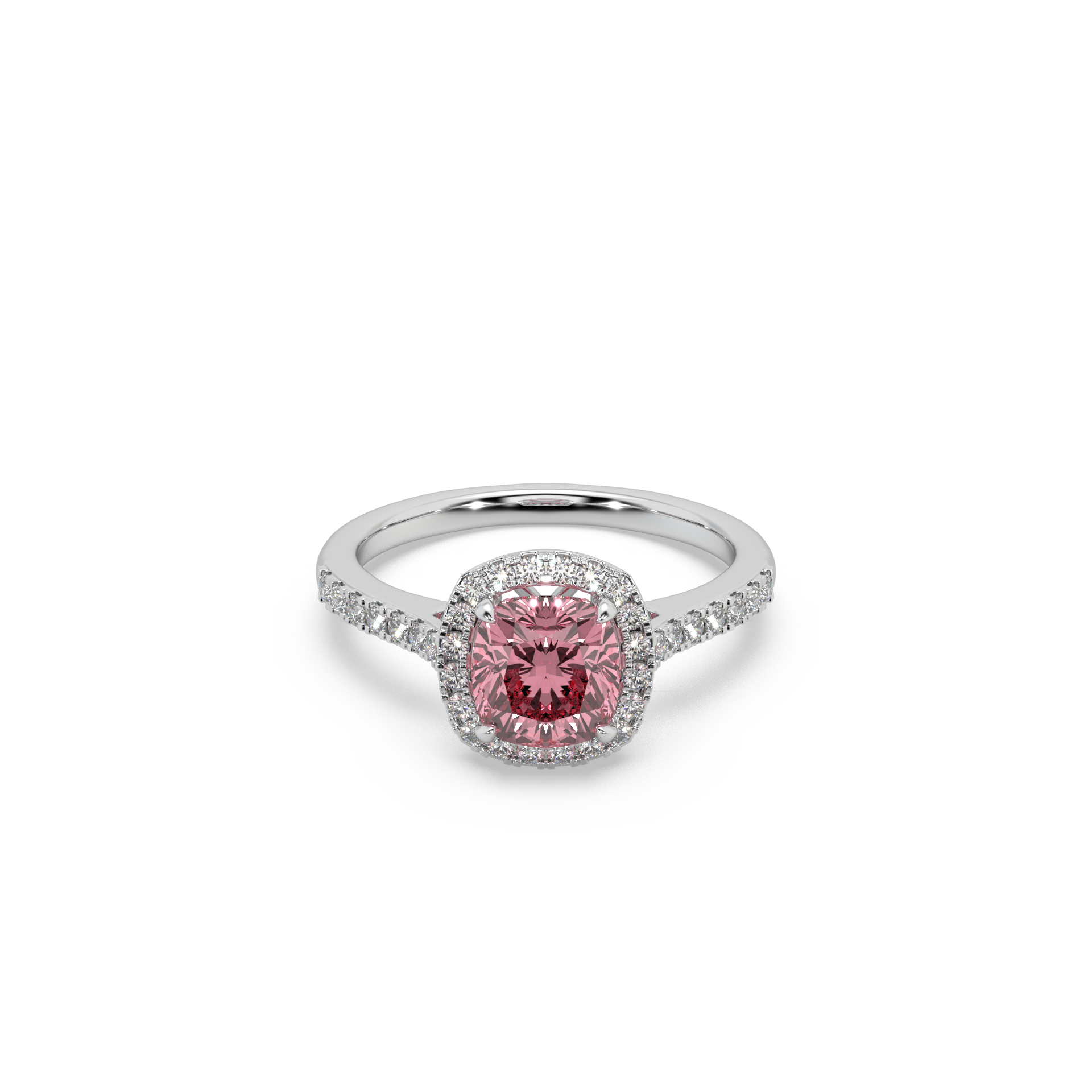 Exclusive 925 Silver 0.42 CT Center Stone Studded Ladies Ring For Her