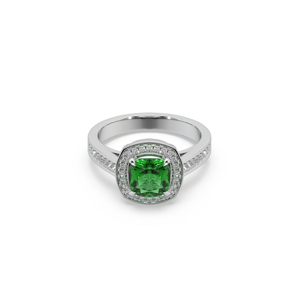 Pink Stone Studded 925 Silver Ladies Ring For Her