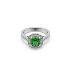 Pink Stone Studded 925 Silver Ladies Ring For Her