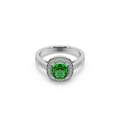 Pink Stone Studded 925 Silver Ladies Ring For Her