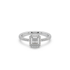 Beautiful 925 Silver And Diamond Studded  Ladies Ring For Her