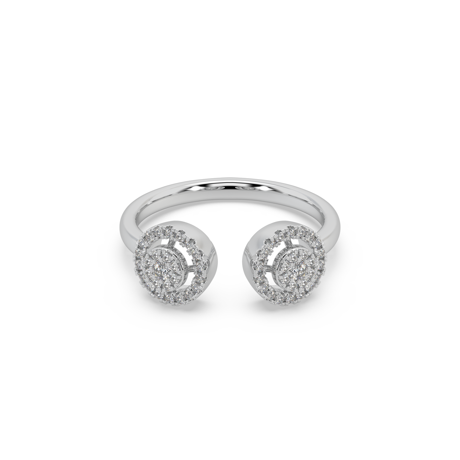 Wonderful Regular Wear 925 Silver Diamond Studded Ladies Ring For Her