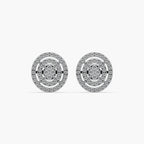 Guru Jewel's Impressive Diamond Studded Silver Earrings For her