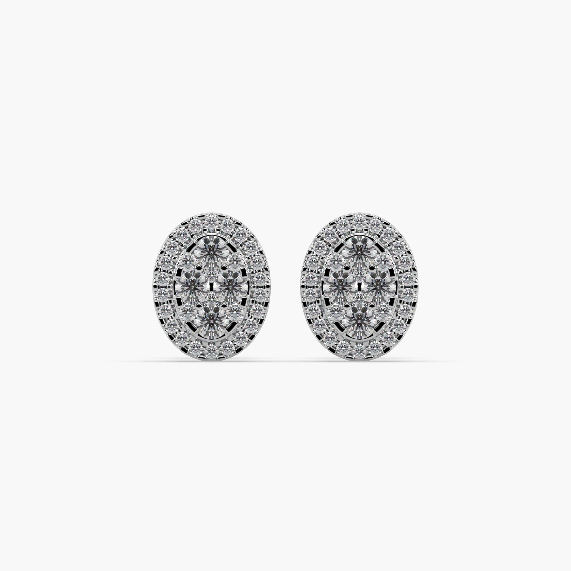Guru Jewel's Unique Diamond Studded Silver Earrings For Her